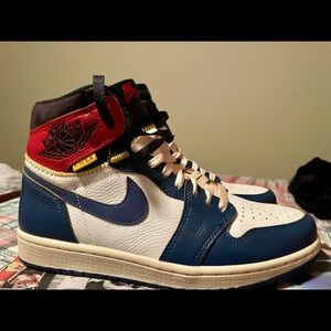 Jordan 1 Retro Union LA Blue toe , LJR batch , COPY, only tried on, never worn